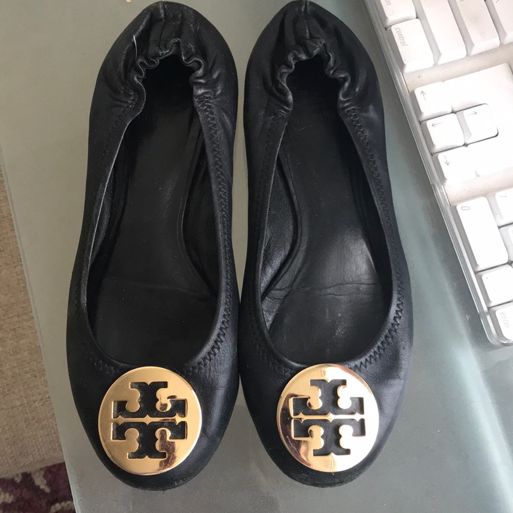 Black Tory Burch Flats
